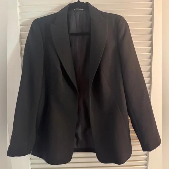 Vintage Black Wool Women's Blazer - Picture 2 of 11